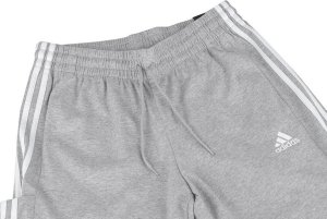 Adidas Spodnie męskie adidas Essentials Single Jersey Tapered Open Hem 3-Stripes szare IC0046 XL 5