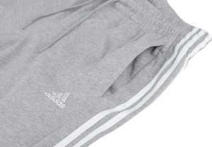 Adidas Spodnie męskie adidas Essentials Single Jersey Tapered Open Hem 3-Stripes szare IC0046 XL 6