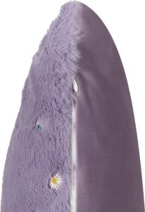 Beliani 2 poduszki dekoracyjne haftowane w kwiaty 45 x 45 cm fioletowe LAVATERA 5