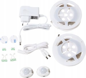 Beliani Łóżko LED drewniane 140 x 200 cm jasne BOISSET 11