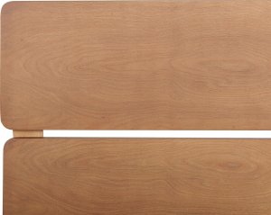 Beliani Łóżko LED drewniane 140 x 200 cm jasne BOISSET 7