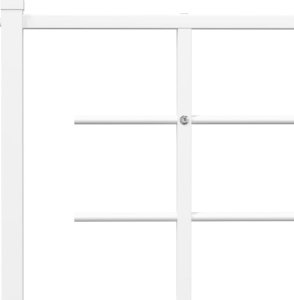 vidaXL Metalowe wezgłowie, białe, 135 cm 5