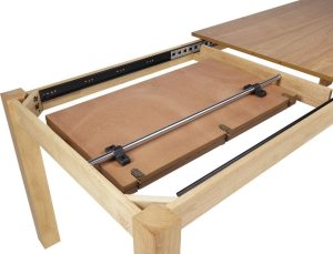 Beliani Stół do jadalni rozkładany 160/240 x 90 cm jasne drewno MADURA 6