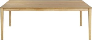 Beliani Stół do jadalni 200 x 100 cm jasne drewno ERMELO 3