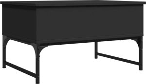 vidaXL Stolik kawowy, czarny, 70x50x40 cm 5