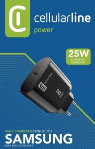 Ładowarka Sourcing Charger CELLULARLINE 25W, USB-C Super Fa 5