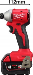 Milwaukee MILWAUKEE.IMPACT DRIVER. M18BLIDRC-402C EU 190Nm 2x4.0Ah BL 4