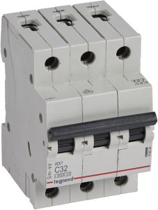Legrand Automatic circuit breaker LEGRAND 419238 3P, 32 A, 6 kA, C 1
