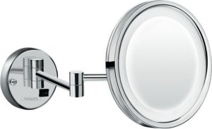 Lustro Hansgrohe Shaving mirror with LED lighting Hansgrohe Logis 73570000, chrome 1