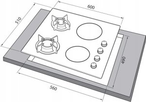 Płyta grzewcza Freggia Hob Freggia HC622VGB 4