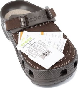 Crocs Chodaki sandały klapki męskie Crocs Yukon Vista II LR Clog brązowe 207689 23D 48-49 7