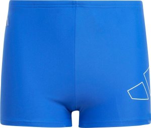 Adidas Spodenki kąpielowe dla dzieci adidas Szorty Performance Big Bars Swim niebieskie IK9653 116cm 1