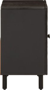 vidaXL vidaXL Szafka pod umywalkę, czarna, 62x33x58 cm, lite drewno mango 4