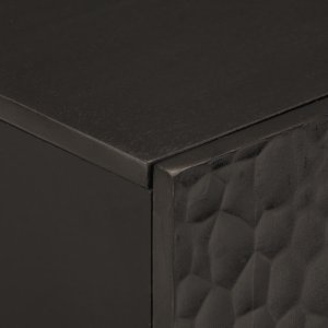vidaXL vidaXL Szafka pod umywalkę, czarna, 62x33x58 cm, lite drewno mango 6