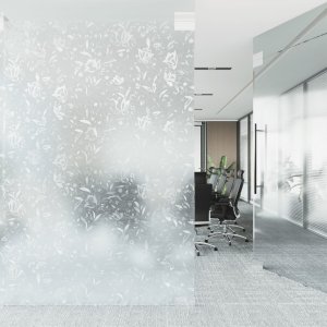 vidaXL Folia okienna, matowa, wzór w kwiaty, 90x500 cm, PVC 3