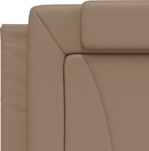 vidaXL Poduszka na wezgłowie, cappuccino, 100 cm, sztuczna skóra 8