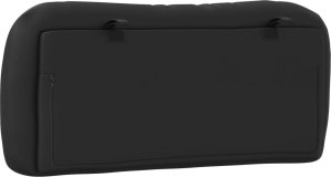 vidaXL Poduszka na wezgłowie, czarna, 80 cm, sztuczna skóra 7