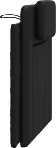 vidaXL Poduszka na wezgłowie, czarna, 90 cm, sztuczna skóra 6