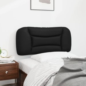 vidaXL Poduszka na wezgłowie, czarna, 90 cm, sztuczna skóra 4