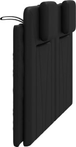 vidaXL Poduszka na wezgłowie, czarna, 120 cm, sztuczna skóra 6