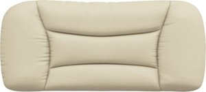 vidaXL Poduszka na wezgłowie, kremowa, 90 cm, tkanina 5