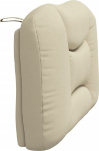 vidaXL Poduszka na wezgłowie, kremowa, 90 cm, tkanina 6