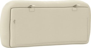 vidaXL Poduszka na wezgłowie, kremowa, 90 cm, tkanina 7