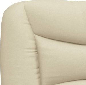 vidaXL Poduszka na wezgłowie, kremowa, 90 cm, tkanina 8