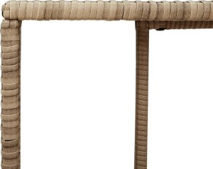 Szafa ogrodowa vidaXL Półki, 2 szt., beżowe, polirattan 8