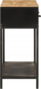 vidaXL Stolik konsolowy, 100x35x76 cm, lite drewno mango i żelazo 4