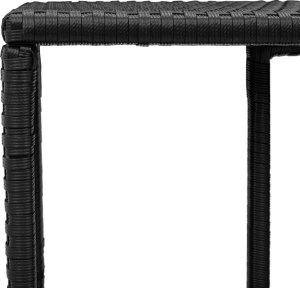 Szafa ogrodowa vidaXL Szafki, 2 szt., czarne, polirattan 8
