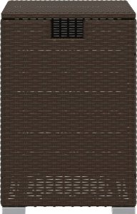 vidaXL Stolik/osłona z na butlę, brązowy, 40x40x60 cm, polirattan 5