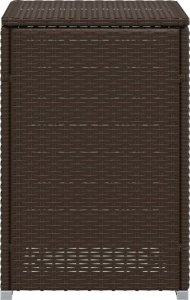 vidaXL Stolik/osłona z na butlę, brązowy, 40x40x60 cm, polirattan 6