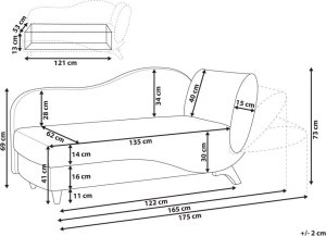 Beliani Szezlong z pojemnikiem welurowy prawostronny jasnoszary MERI II 9