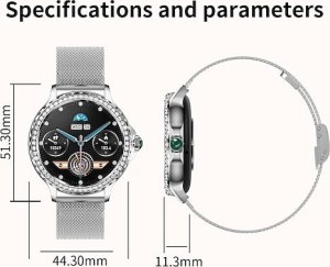 Smartwatch Rubicon Zegarek SMARTWATCH na Komunię Rubicon RNCF19 silver 16
