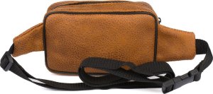 Beltimore Męska saszetka biodrówka nerka na pas regulowana skóra eko camelowa F48 4