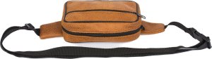 Beltimore Męska saszetka biodrówka nerka na pas regulowana skóra eko camelowa F48 5