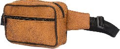 Beltimore Męska saszetka biodrówka nerka na pas regulowana skóra eko camelowa F48 6