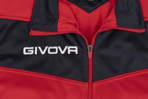 Givova Dres treningowy piłkarski komplet bluza spodnie Givova Tuta Visa Triacetato czerwono-czarny TR018 1210 M 3