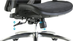 Krzesło biurowe Angel kalistO Grafitowe 11