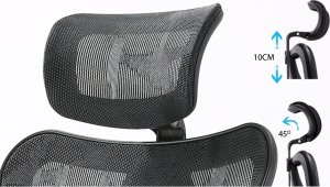 Krzesło biurowe Angel kalistO Grafitowe 12