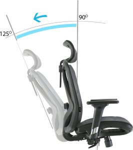 Krzesło biurowe Angel kalistO Grafitowe 9