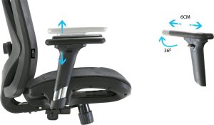 Krzesło biurowe Angel kalistO Grafitowe 10