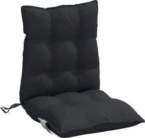 vidaXL vidaXL Poduszki na krzesła z niskim oparciem, 2 szt., czarne 5