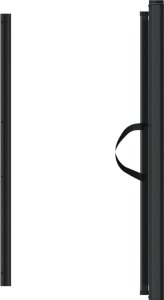 vidaXL vidaXL Rozsuwana bramka dla zwierząt, czarna, 82,5x125 cm 4