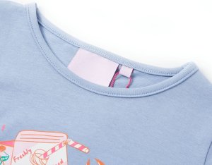 vidaXL Koszulka dziecięca, niebieska, 92 3