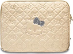 Etui Sourcing Hello Kitty Sleeve HKCSZPEKHBPD 14" gold/gold Zip PU Quilted Bows 1