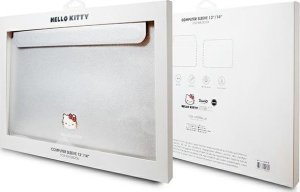 Etui Sourcing Hello Kitty Sleeve HKCS14PGHDLMS 14" silver/silver PU Metal Logo 4