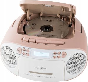 Radioodtwarzacz Reflexion Reflexion RCR2260DAB Boombox weiß/pink 1