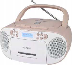 Radioodtwarzacz Reflexion RCR2260DAB Boombox biały/różowy 2